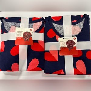 Perfect Valentine’s matching pijamas set.